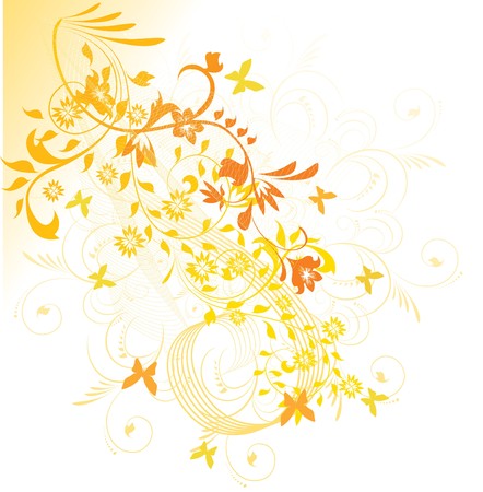 Floral background, element for design, vector illustration のイラスト素材