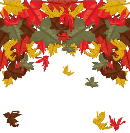 Autumn leaves, background のイラスト素材