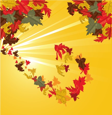 autumn background のイラスト素材