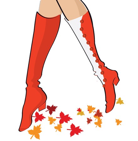 Autumn boots illustration のイラスト素材