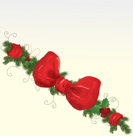 Christmas garlands のイラスト素材