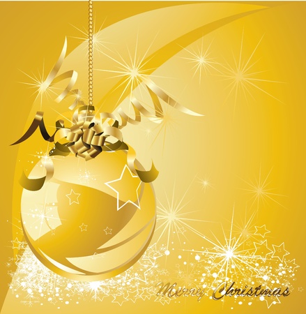 Christmas gold design background のイラスト素材