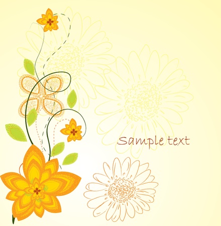 flower background design のイラスト素材