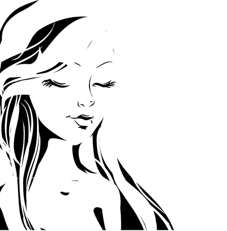 Female backgroundのイラスト素材