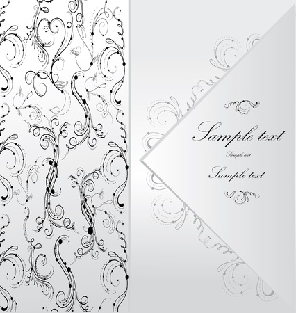 Floral greeting card のイラスト素材