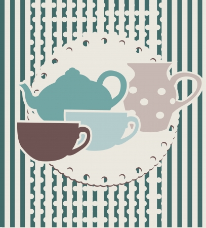 Coffee  tea menuのイラスト素材