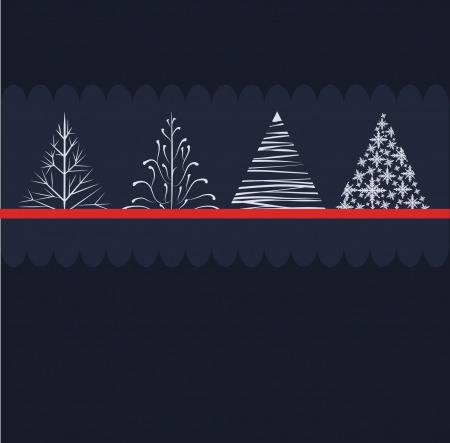 Christmas tree designのイラスト素材