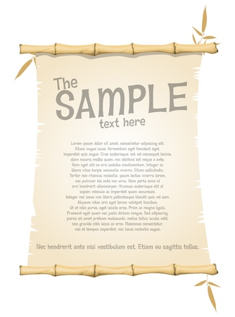 Bamboo frameのイラスト素材