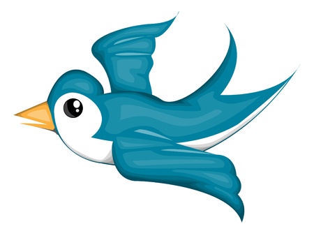 Blue birdのイラスト素材