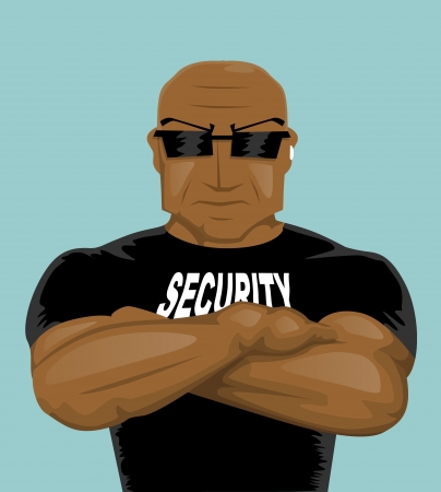Security manのイラスト素材