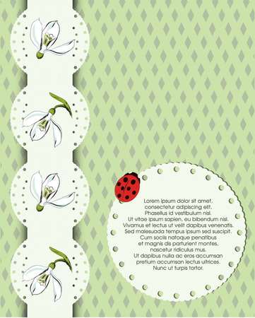 Decoretive invitation cardのイラスト素材