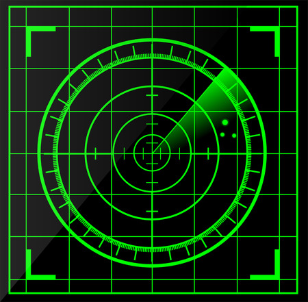 Radar screenのイラスト素材