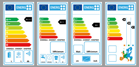 Energy labelsのイラスト素材