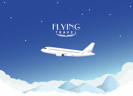 Airplane travel backgroundのイラスト素材