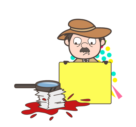 Cartoon Agent Inspector With Ad Banner And Documents Vector Illustrationの イラスト素材 イメージマート Cartoon Agent Inspector With Ad Banner And Documents Vector Illustrationの イラスト素材 イメージマート
