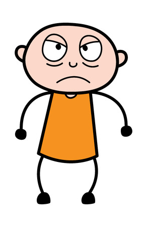 Aggressive Action - Cartoon thief criminal Guy Vector Illustrationのイラスト素材