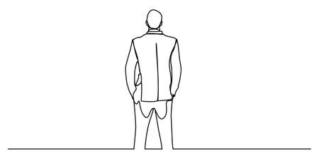continuous line business idea success business cooperation&#xD;&#xA;のイラスト素材