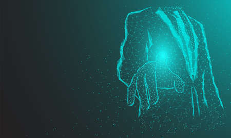 touch the future, interface technology, the future of user experienceのイラスト素材