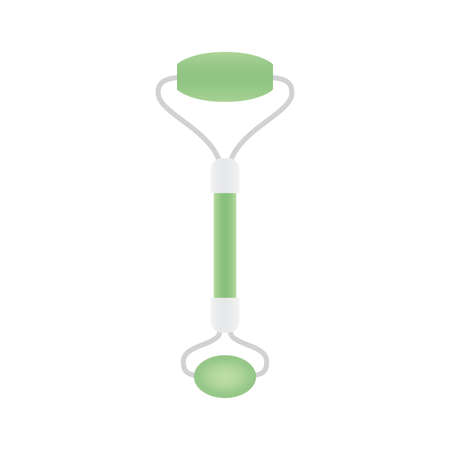 Cosmetic Face Roller, Facial Massage Tool Vector Illustrationのイラスト素材