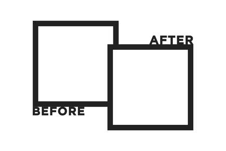 Before and After, Before After, Before and After Image, Before and After Template, Before Frame, After Frame, Vector Illustration Backgroundのイラスト素材