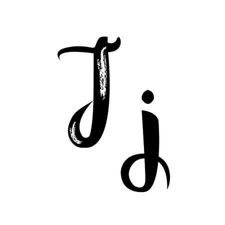 Letter  alphabet calligraphy. Handwritten calligraphy samples Letterのイラスト素材