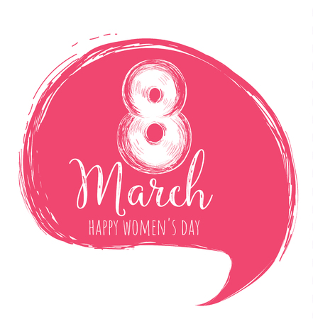 8 of Marchvector for greeting card, invitation, banner etc. Happy Women's Day.のイラスト素材