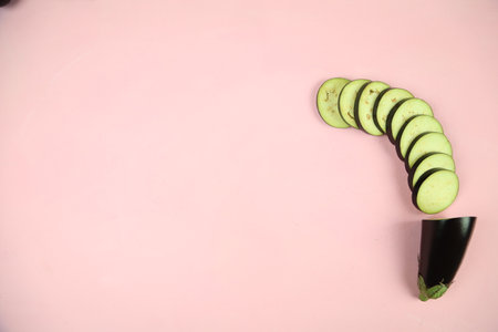 Aubergine eggplant isolated on white. Quality photo for your project.の写真素材