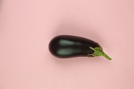 Aubergine eggplant isolated on white. Quality photo for your project.の写真素材