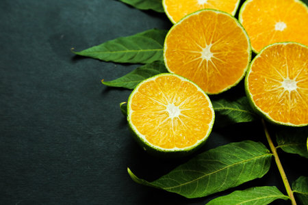 resh organic green Lime fruitsの写真素材