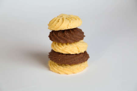 gingerbread sweets, airy cakes on background