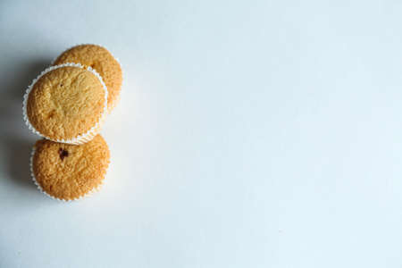 cupcakes on a colorful background. Baking