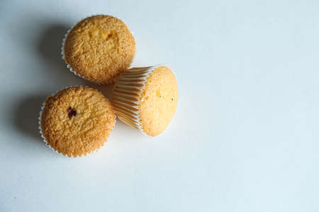 cupcakes on a colorful background. Bakingの写真素材