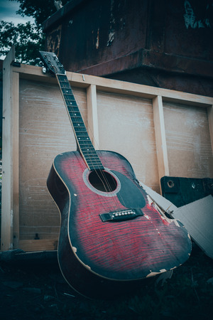 old guitarの写真素材