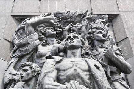 Monument of Ghetto Heroes. Nazi Victims.の写真素材