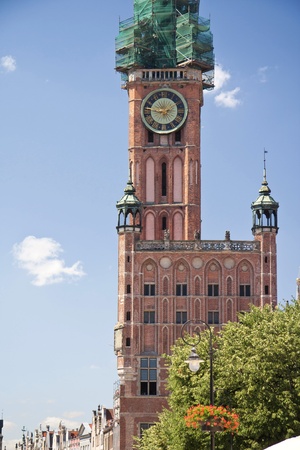Gothic hall town  Monuments in old town の写真素材