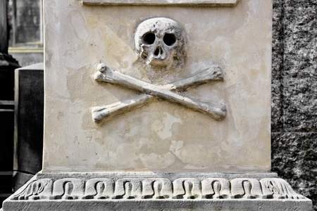 An 19th century antique cemetery in Warsaw  Poland  の写真素材