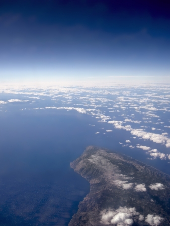 Abstract Earth  An aerial view from a plane                                    の写真素材