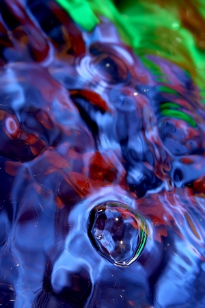 Optimistic drops of water   Full of color の写真素材