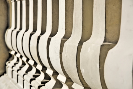 Classic balusrade  Abstract architecture の写真素材