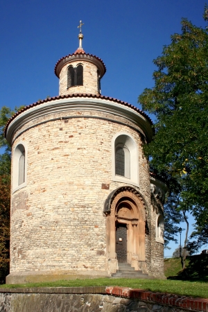 Romanesque rotunda St.Vit in Prague. Czech republik.の写真素材