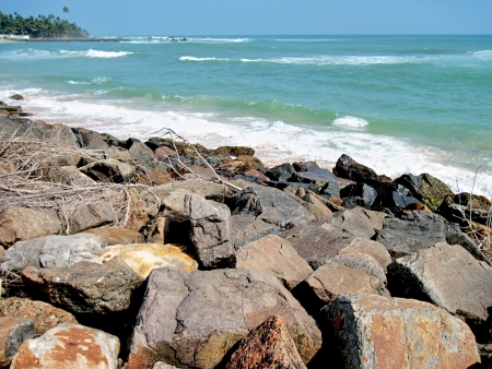 Blue lagoon in Sri Lanka                                      の写真素材