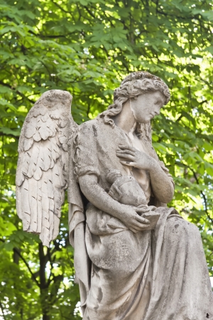 An 19th century antique cemetery in Warsaw  Poland  の写真素材