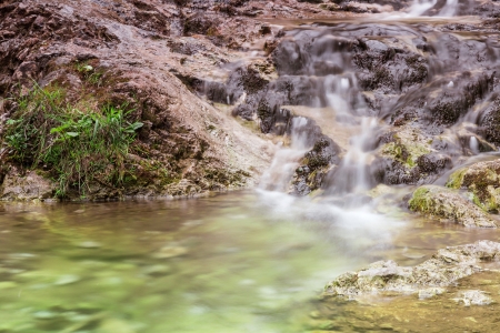 Waterfalls in mountain in Poland  National Park - Tatras  Ecological reserve   の写真素材