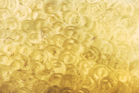 Closeup of old, brassy ship propeller.の写真素材