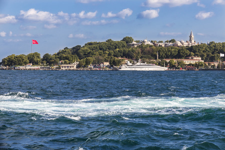 Sights of Istanbul, a cruise on the Bosphorusの写真素材