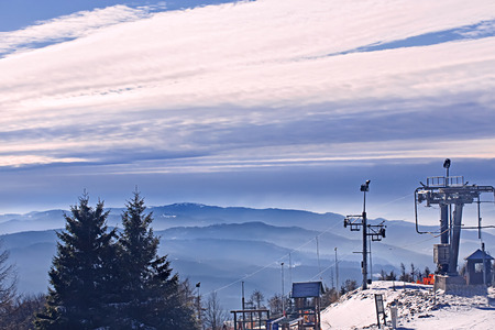 Ski resort in Poland.の写真素材