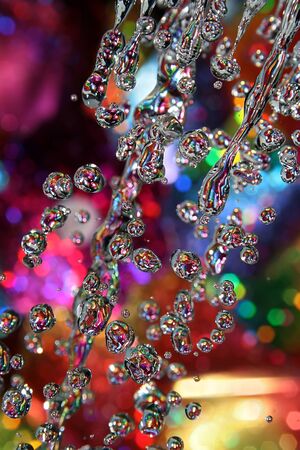 Here are the pure drops of water, the rest is the play with background and light.
