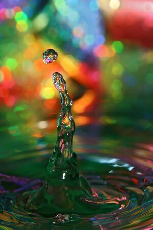 Here are the pure drops of water, the rest is the play with background and light.の写真素材