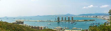 Panoramic view of Sanya Bayのeditorial素材