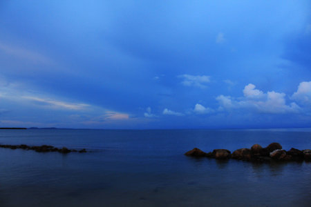 sky in the eveningの写真素材